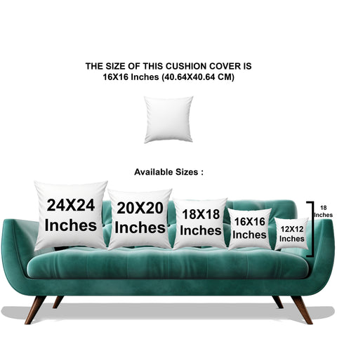 Vendola Decorative Satin 250TC Sofa Cushion Pillow Covers, Multicolor, Set of 5 Ethnic Cushion Covers