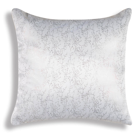 VENDOLA Premium Foil Print Cushion Covers – 250TC Polyester Decorative Pillow Covers for Modern Home Décor (White)