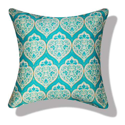 Vendola Decorative Satin 250TC Sofa Cushion Pillow Covers, Multicolor, Set of 5 Ethnic Cushion Covers