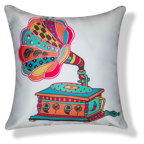 Vendola Decorative Satin 250TC Sofa Cushion Pillow Covers, Multicolor, Set of 5 Ethnic Cushion Covers