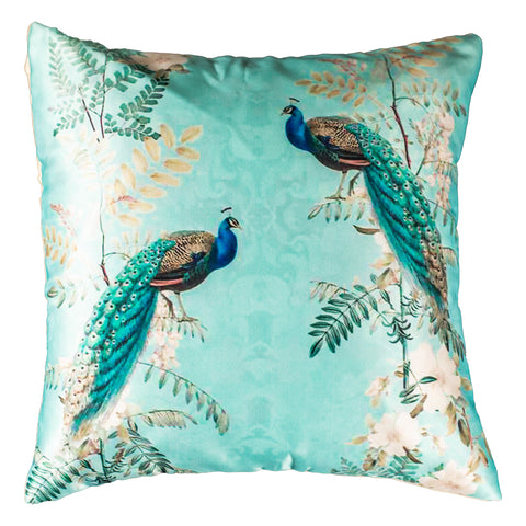 Vendola Decorative Satin 250TC Sofa Cushion Pillow Covers, Multicolor, Set of 5 Ethnic Cushion Covers