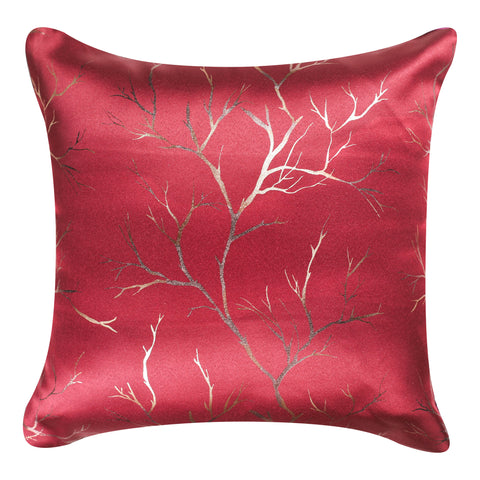 VENDOLA Premium Foil Print Cushion Covers – 250TC Polyester Decorative Pillow Covers for Modern Home Décor (Maroon)