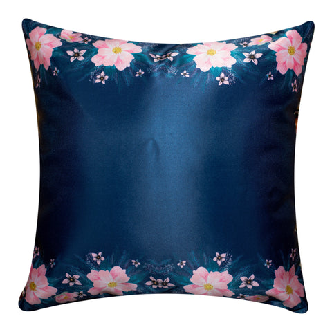 Vendola Decorative Satin 250TC Sofa Cushion Pillow Covers, Multicolor, Set of 5 Ethnic Cushion Covers