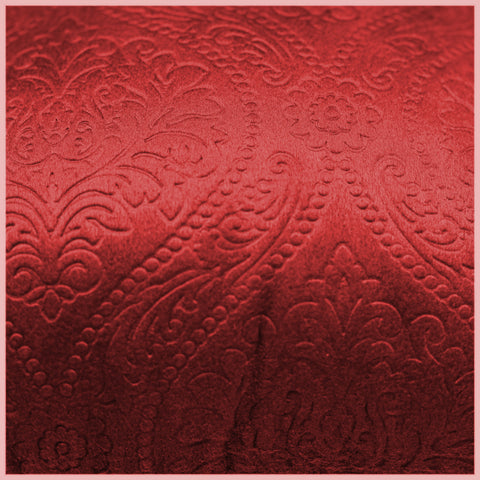 Premium Embossed Velvet Cushion Covers– Soft Decorative Throw Pillow Covers for Sofa, Bed & Living Room (Red)