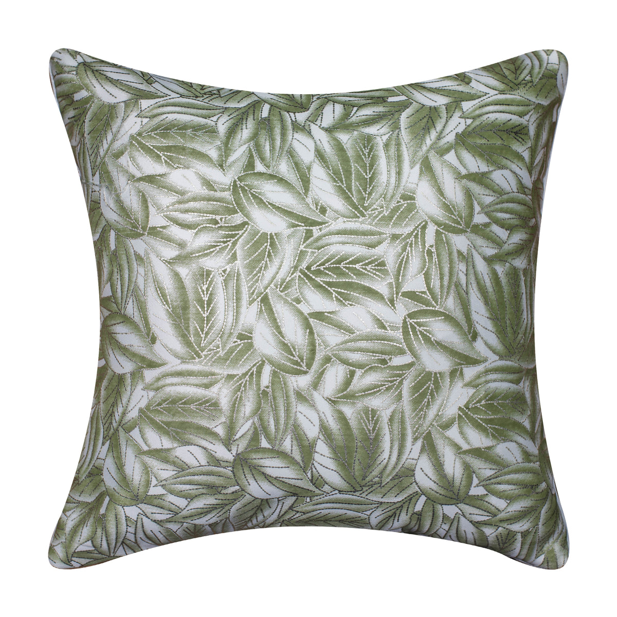 Vendola Satin Whiteout Cushion Covers with Foil & Printed Design