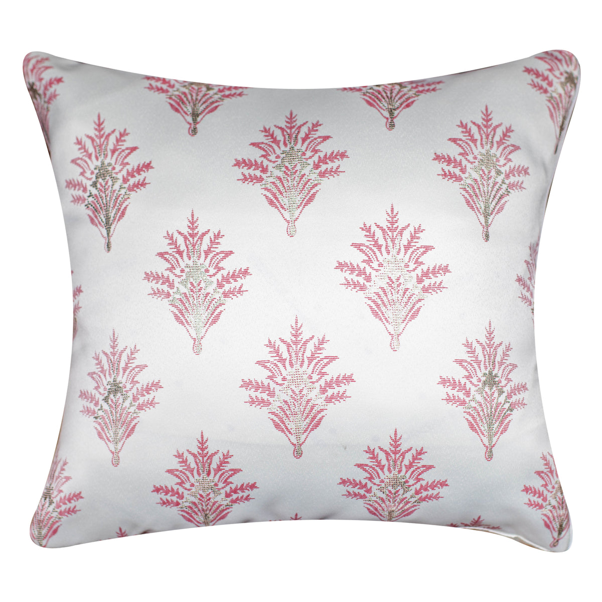 Vendola Satin Whiteout Cushion Covers with Foil & Printed Design