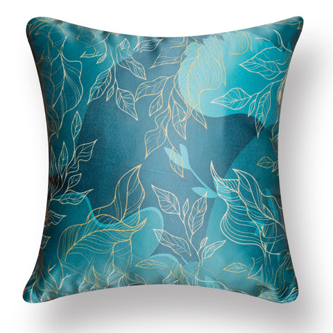 Vendola Decorative Satin 250TC Sofa Cushion Pillow Covers, Multicolor, Set of 5 Ethnic Cushion Covers