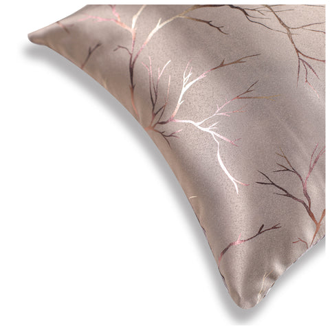 VENDOLA Premium Foil Print Cushion Covers – 250TC Polyester Decorative Pillow Covers for Modern Home Décor (Coffee)