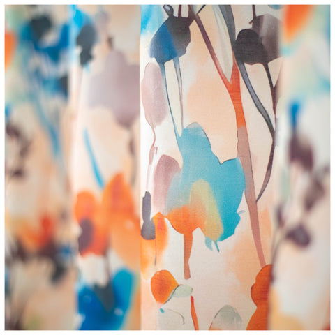 Vendola Floral Printed Matty Cotton Curtains for Windows & Doors | Stainless Steel Eyelets | Soft & Durable Fabric | Room Darkening & Privacy | Ginkgo Leaf Design | Living Room, Bedroom, Kids Room Decor Pink Vines (Copy)