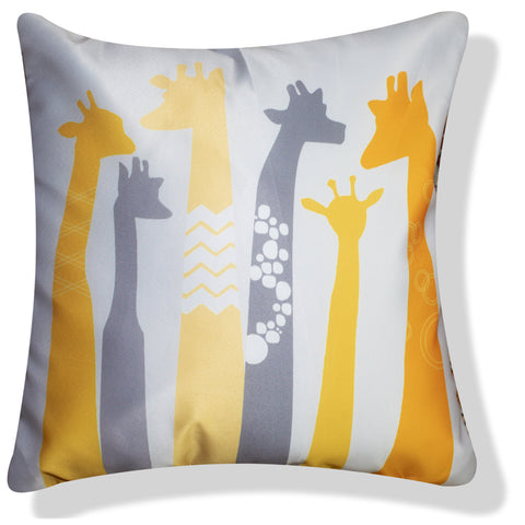 Vendola Decorative Satin 250TC Sofa Cushion Pillow Covers, Multicolor, Set of 5 Ethnic Cushion Covers