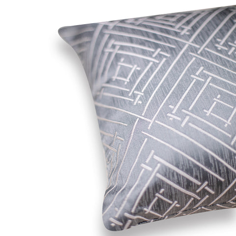 VENDOLA Premium Jacquard Cushion Cover for Sofa & Bed – Designer Decorative Pillow Case for Living Room, Bedroom & Home Decor (Grey)