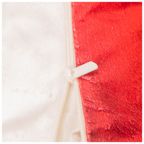 Vendola Premium Velvet Christmas Cushion Covers | Set of 2 | Santa & Ornaments Print | Soft Velvet Fabric | Zipper Closure | Decorative Sofa Pillow Covers for Home Decor, Living Room & Gifting