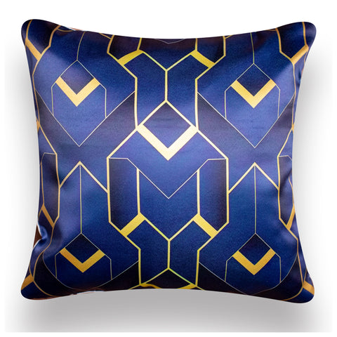 Vendola Decorative Satin 250TC Sofa Cushion Pillow Covers, Multicolor, Set of 5 Ethnic Cushion Covers