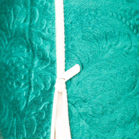 VENDOLA Premium Embossed Velvet Cushion Covers – Soft Decorative Throw Pillow Covers for Sofa, Bed & Living Room (Cyan)