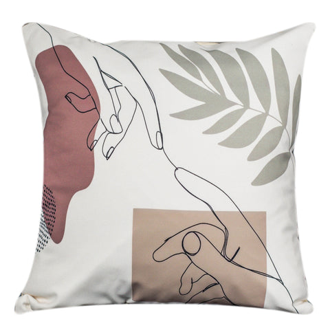 Vendola Decorative Satin 250TC Sofa Cushion Pillow Covers, Multicolor, Set of 5 Ethnic Cushion Covers