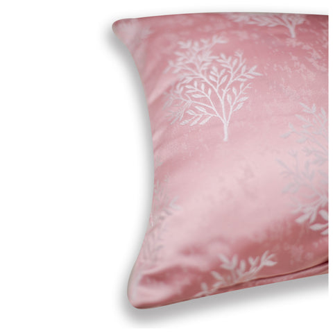 VENDOLA Premium Jacquard Cushion Cover for Sofa & Bed – Designer Decorative Pillow Case for Living Room, Bedroom & Home Decor (Pink)