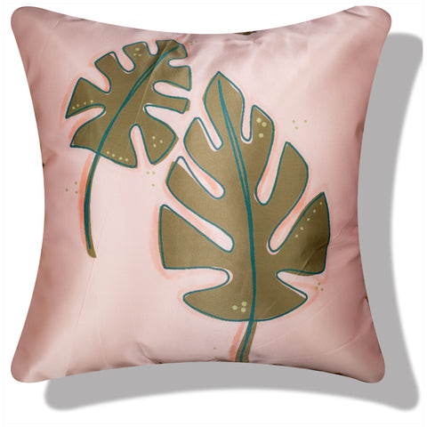 Vendola Decorative Satin 250TC Sofa Cushion Pillow Covers, Multicolor, Set of 5 Ethnic Cushion Covers