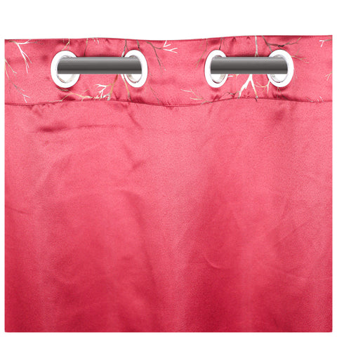 Vendola Premium Blackout Curtains with Shimmering Foil Print | Stainless Steel Eyelets | Matching Tie-Back Included | Elegant Beige | Light Blocking & Privacy Curtains for Living Room & Bedroom