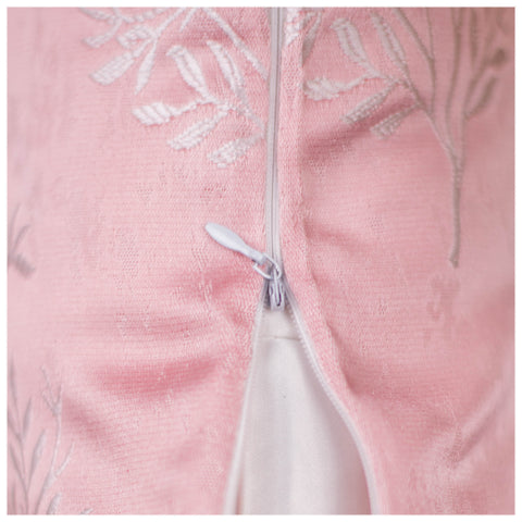 VENDOLA Premium Jacquard Cushion Cover for Sofa & Bed – Designer Decorative Pillow Case for Living Room, Bedroom & Home Decor (Pink)