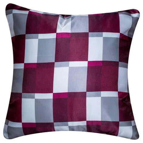 Vendola Decorative Satin 250TC Sofa Cushion Pillow Covers, Multicolor, Set of 5 Ethnic Cushion Covers