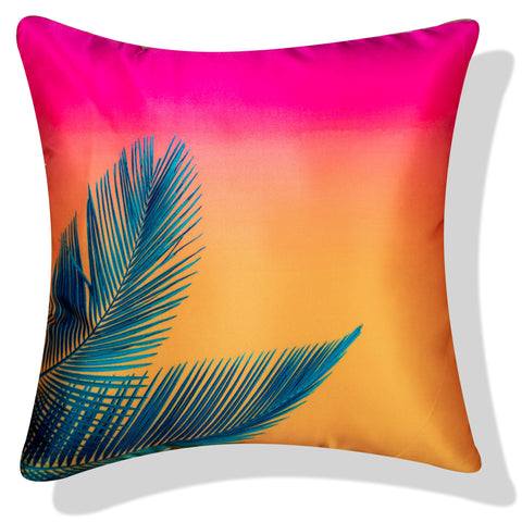 Vendola Decorative Satin 250TC Sofa Cushion Pillow Covers, Multicolor, Set of 5 Ethnic Cushion Covers