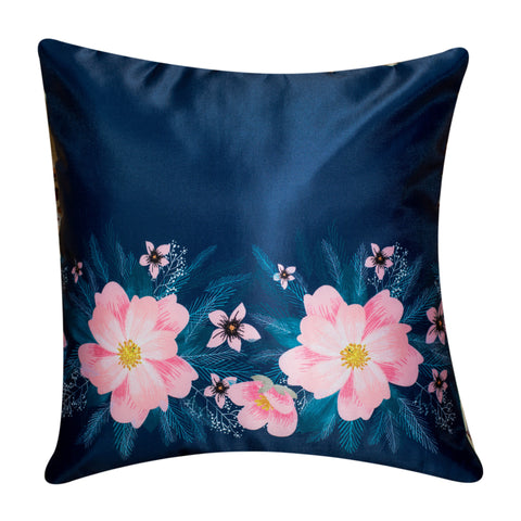 Vendola Decorative Satin 250TC Sofa Cushion Pillow Covers, Multicolor, Set of 5 Ethnic Cushion Covers