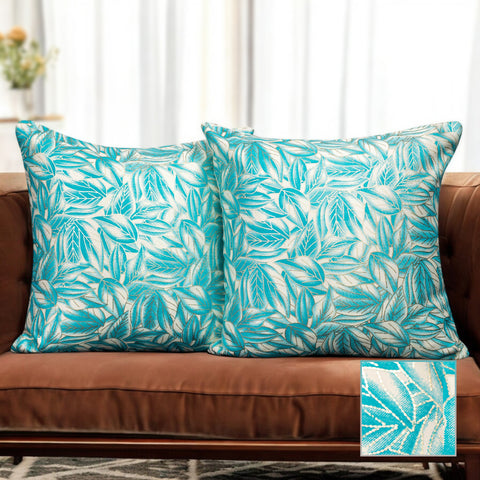 Vendola Satin Whiteout Cushion Covers with Foil & Printed Design