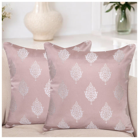 VENDOLA Premium Jacquard Cushion Cover for Sofa & Bed – Designer Decorative Pillow Case for Living Room, Bedroom & Home Decor (Butterscotch)