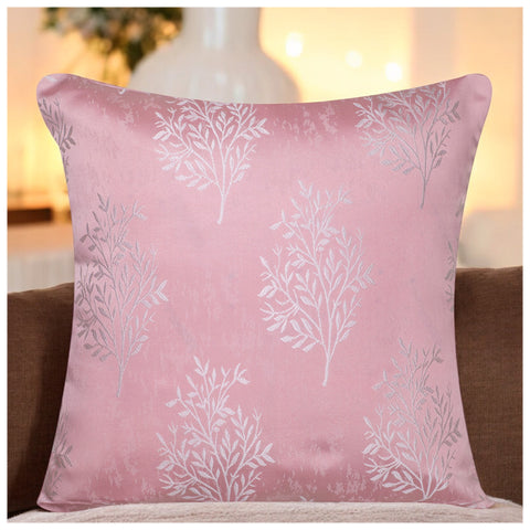 VENDOLA Premium Jacquard Cushion Cover for Sofa & Bed – Designer Decorative Pillow Case for Living Room, Bedroom & Home Decor (Pink)