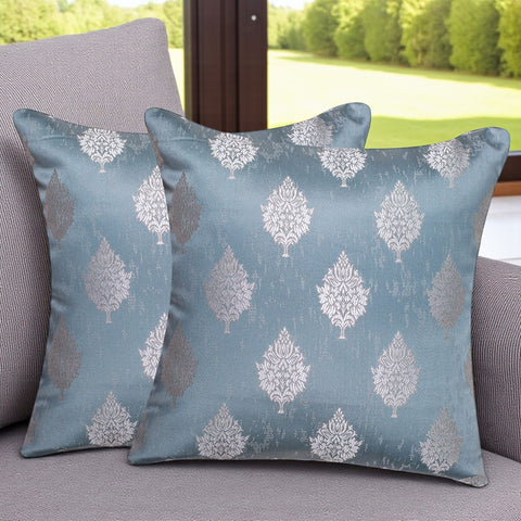 VENDOLA Premium Jacquard Cushion Cover for Sofa & Bed – Designer Decorative Pillow Case for Living Room, Bedroom & Home Decor (Grey)