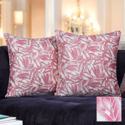 Vendola Satin Whiteout Cushion Covers with Foil & Printed Design