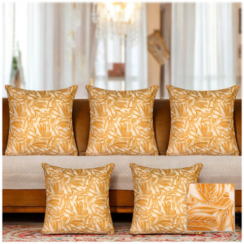 Vendola Satin Whiteout Cushion Covers with Foil & Printed Design
