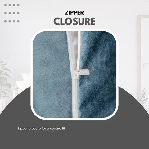 Vendola Premium Velvet Cushion Covers with Elegant Golden Lace Detailing