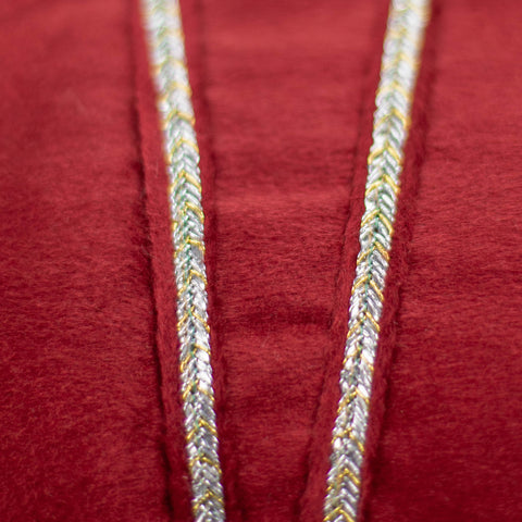 Vendola Premium Velvet Cushion Covers with Elegant Golden Lace Detailing