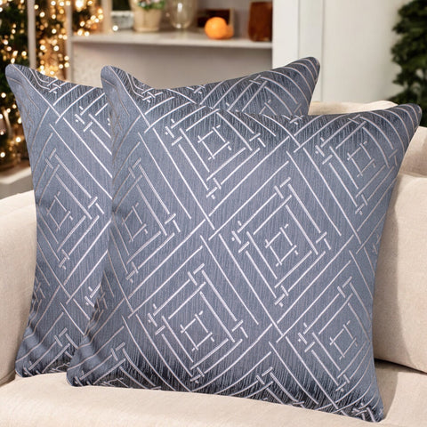 VENDOLA Premium Jacquard Cushion Cover for Sofa & Bed – Designer Decorative Pillow Case for Living Room, Bedroom & Home Decor (Grey)